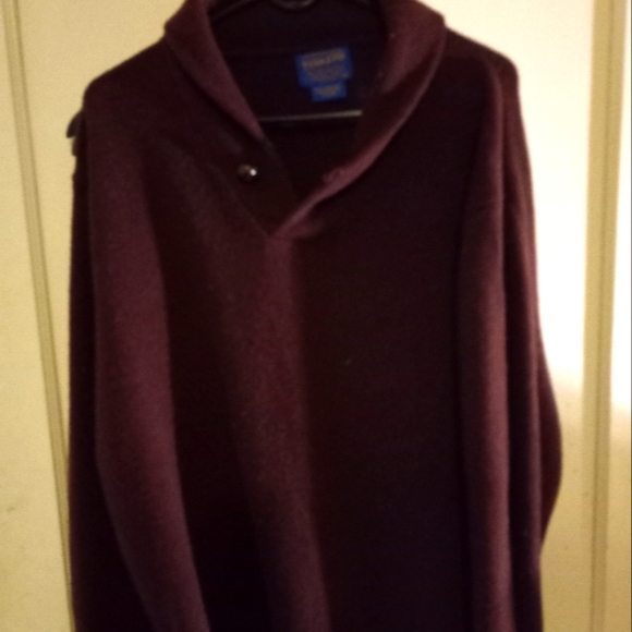 Pendleton Other - Pendleton Burgundy pullover shall lambs wool sweater XL excellent condition